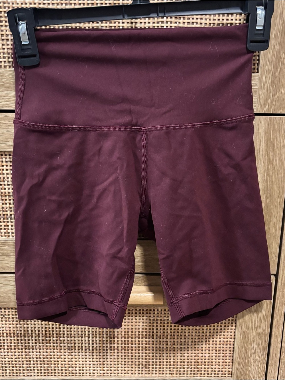 lululemon athletica High-Rise Burgundy Bike Shorts